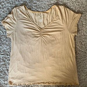 American Eagle Striped V Neck